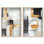«Silent Rift Shadowbox», ensemble d'art abstrait par Art Remedy, cadre blond, 20 x 30