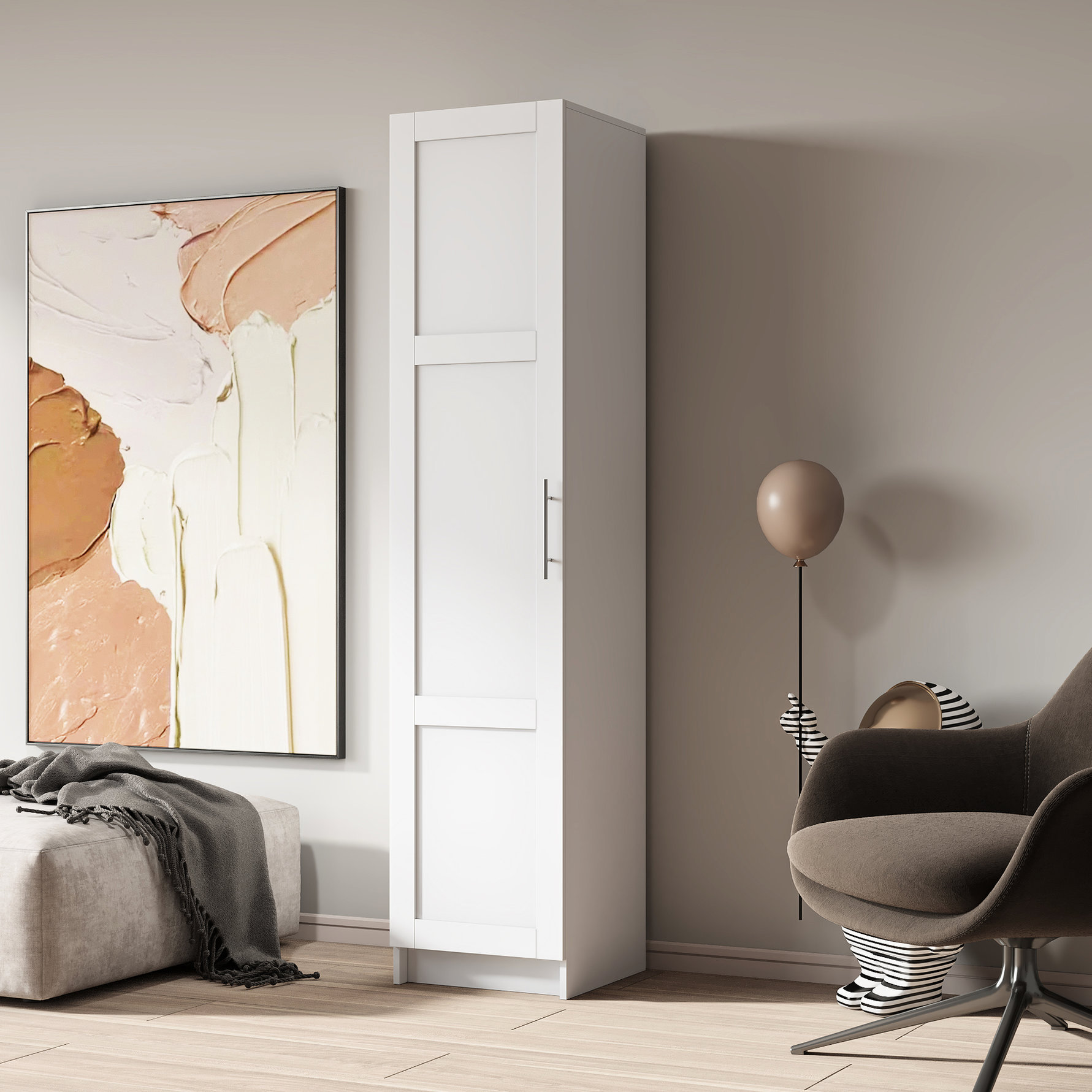 Ebern Designs Stackable Wall Mounted Storage, White - 72.35