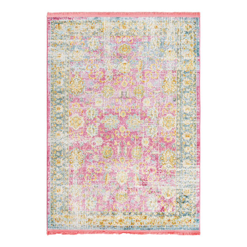 Haefner Floral Indoor Rug, Rectangle 4'3" x 6'