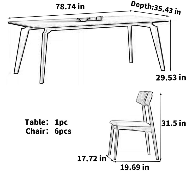 Table basse en bois massif italien de luxe légère italienne