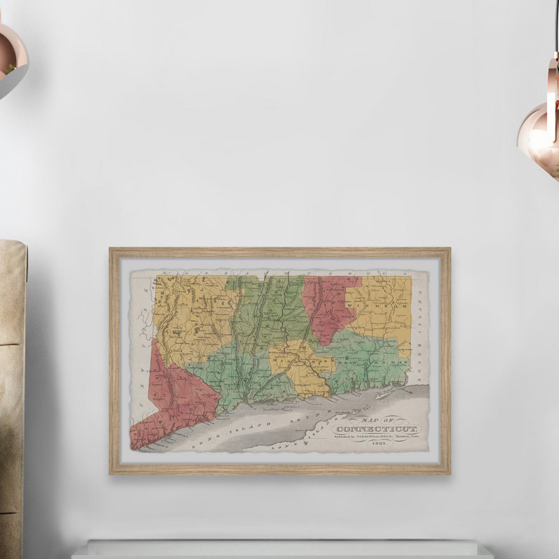 " Colourful Connecticut ", 8" H x 12" W x 1.5" D