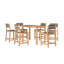 Ensemble repas 5 pièces Trakas Pearl-59204608