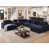 Chenille bleu foncé