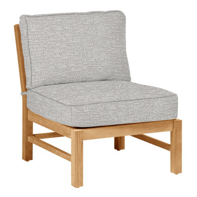 Club Teak Sectional Slipper Chair