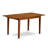 5 Piece Dining Set Includes a Rectangle Dining Room Table with Butterfly Leaf and 4 Wood Seat Chairs, Saddle Brown