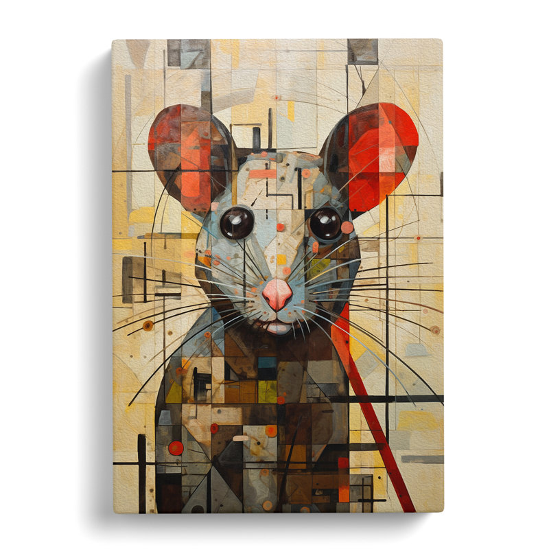 Rat Constructivism - Wrapped Canvas, 76cm H x 50cm W x 3cm D