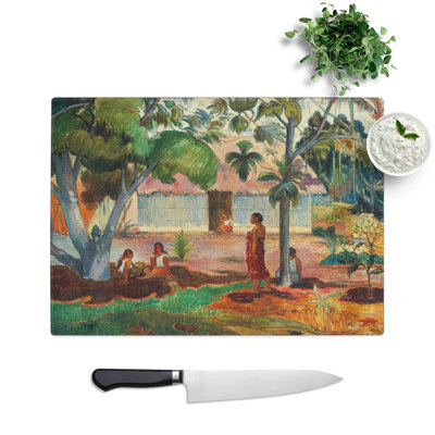 The Large Tree by Paul Gauguin Chopping Board