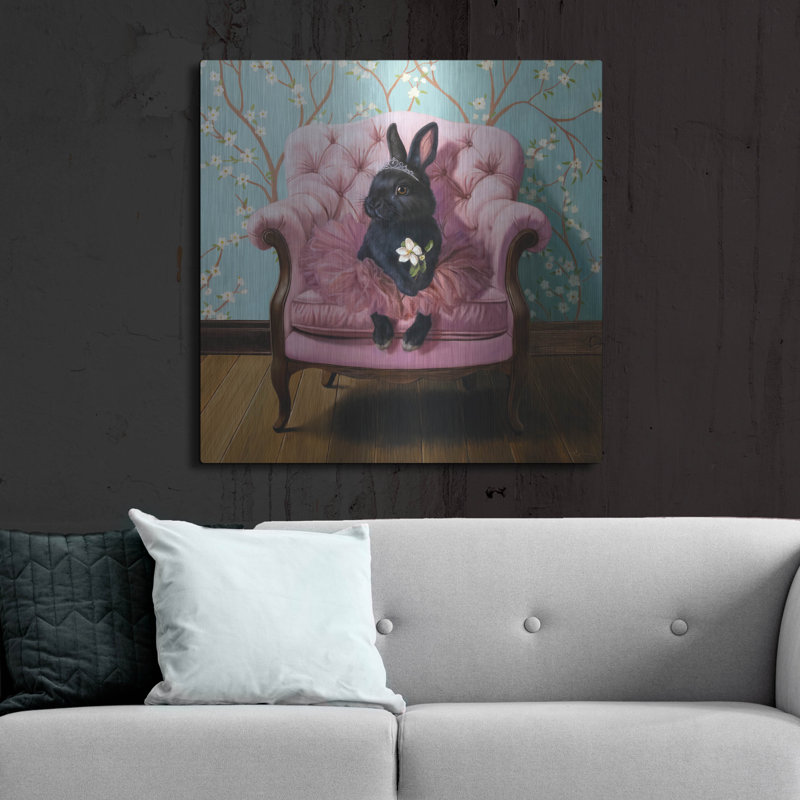  «Little Goddess» par Lucia Heffernan, art mural en métal, 36 po x 36 po, H 36 po x l 36 po