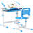 Wrought Studio™ Kids Desk And Chair Set, Height Adjustable Study Table And Chair Set With Drawer, Pen Slot, Tiltable Desktop, Hook-1337341444