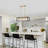 Hawkinson 5 - Light Kitchen Island Square / Rectangle Chandelier