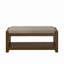 Banc de 40 po avec étagère à chaussures inférieure, banc de siège rembourré pour le salon, banc de bout de lit compact avec rangement pour sièges de chambre à coucher, coussin amovible, l 40 po-2040373423