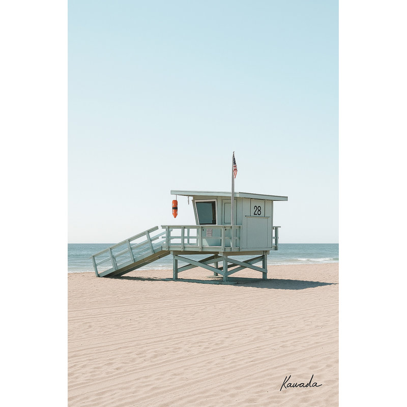 Art mural sur toile Coastal Watch - Lifeguard Tower