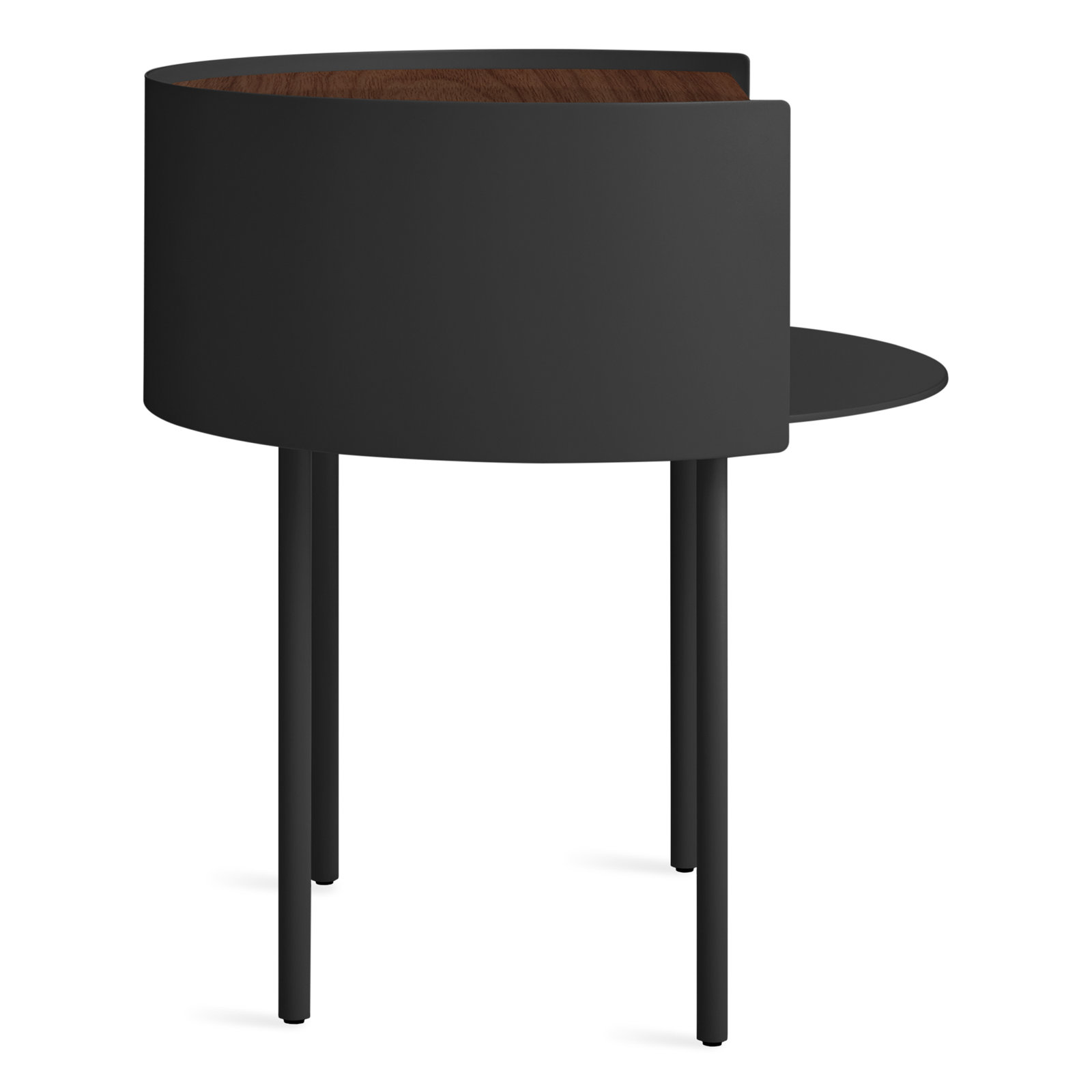 Li'l Something Solid Wood Single End Table, Oblivion