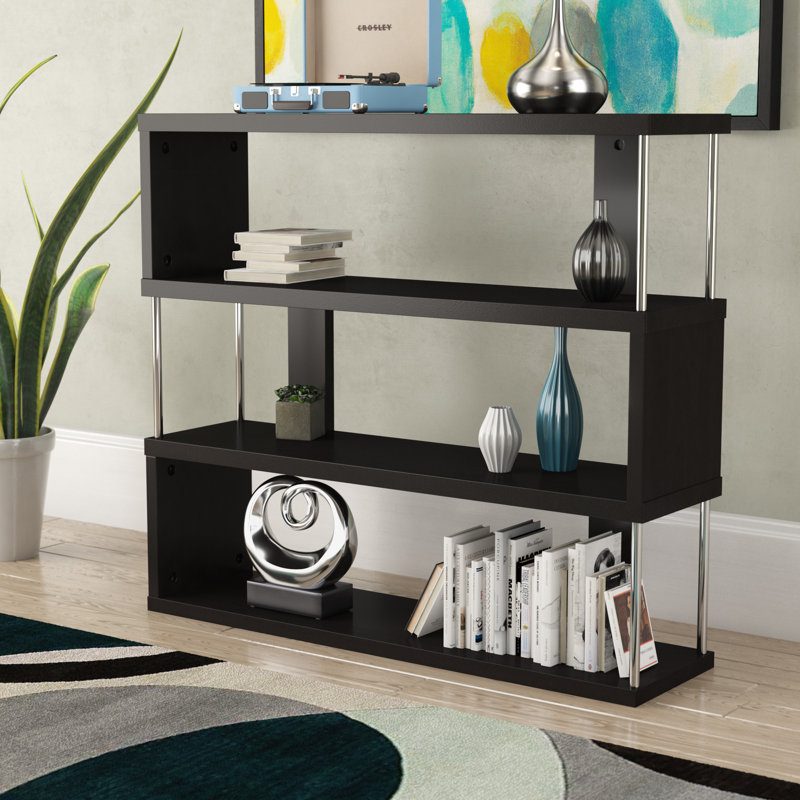 96.5cm H x 109.25cm W Geometric Bookcase