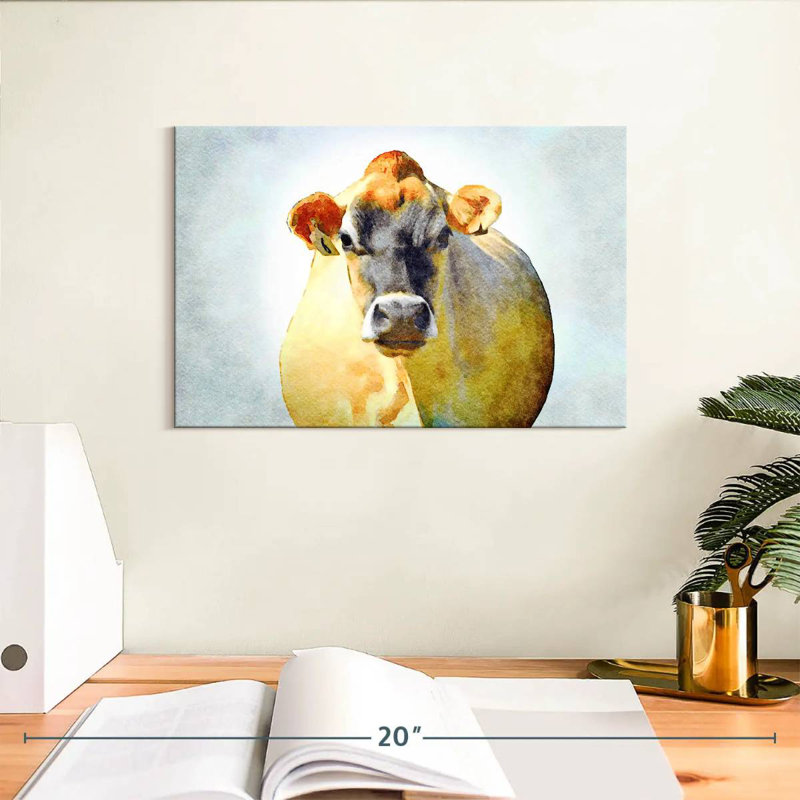 Grumpy Cow, 8" H x 12" W