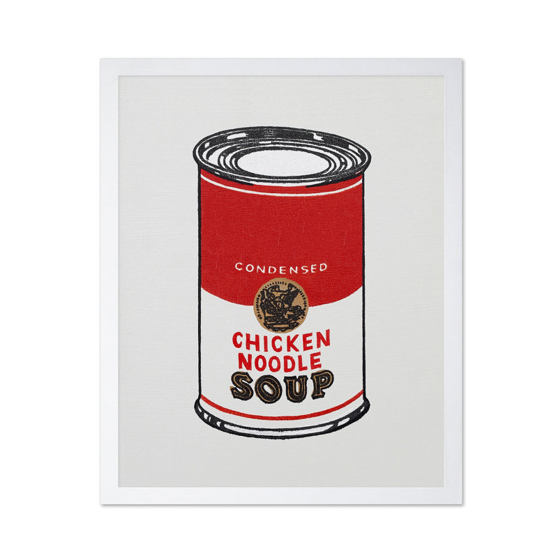 Soupe de poulet et nouilles Campbell's, Affiche, Encadrement blanc, H 08 po x l 10 po