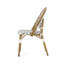 Chaises d'appoint en osier avec structure en aluminium résistant à la rouille pour une détente et un style extérieurs