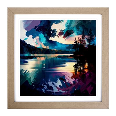 Lake Gestural No.2 - Framed Print