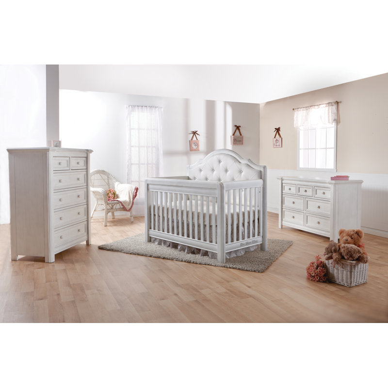 Berceau convertible Avah 5-en-1, Vinyle blanc