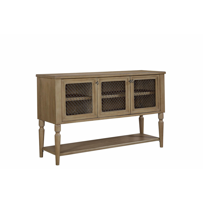 Sever w/ Mesh Door Fronts - Cashew, Light Tan