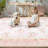 Kaldi Boho Washable Area Rug Non-Slip Ultra-Thin Mat for Room Non-Shedding Floral Carpet-564098994