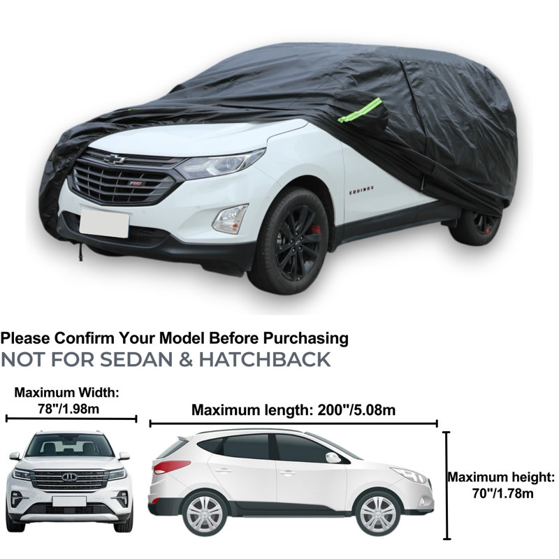 Yelena Elastic Mildew Resistant Automobile Cover By Himimi, 178cm H x 198cm W x 508cm D