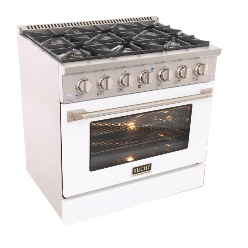 36" 5.2 Cu. Ft. Freestanding Gas, Liquid Propane, White