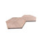 Carreaux de finition texturés hexagonaux en marbre naturel beige hexagonal pour mur, marbre cannelé 3D, pierre naturelle, marbre véritable, marbre véritable, 1 boîte de 12 pièces-125784069