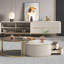 Table basse ronde moderne et luxueuse