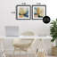 "Abstract Sunshine Florals", ensemble de 2 impressions encadrées sous verre, design par Irena Orlov-899005246-899005247