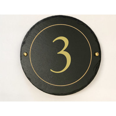 Easingwold 24cm H Stone House Number