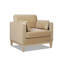 Chaise avec accoudoirs de ferme moderne 36 po, velours performance brun fauve-1708797740
