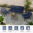 5-Person Outdoor Wicker Metal Sofa Seating Set with Cushion-770076617