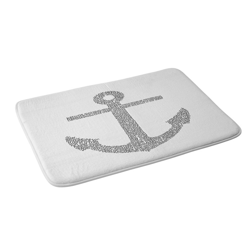 Tapis de salle de bain imprimé word restudio designs