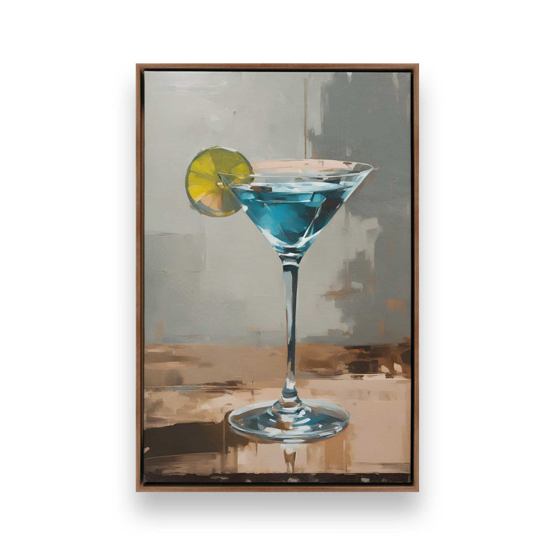 Twist of Blue, Noyer, Impression encadrée sans passe-partout, H 18,75 po x l 12,75 po