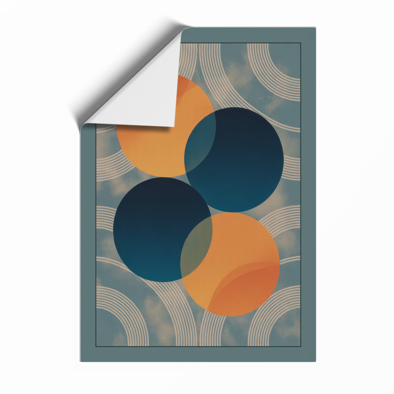 Chromatic Balance Mid-Century - Framed Print, Unframed, A1 - 84.1 x 59.4 cm