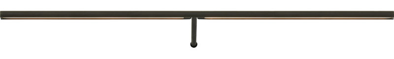 Plural Dome Picture Light, Bronze, 0.5" H x 24" W x 8.9" D, 17.4