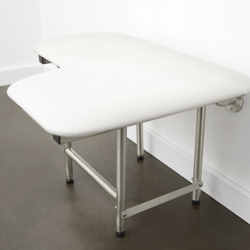28-Inch Padded ADA Bariatric Transfer Bench Seat with Legs, Left-Handed