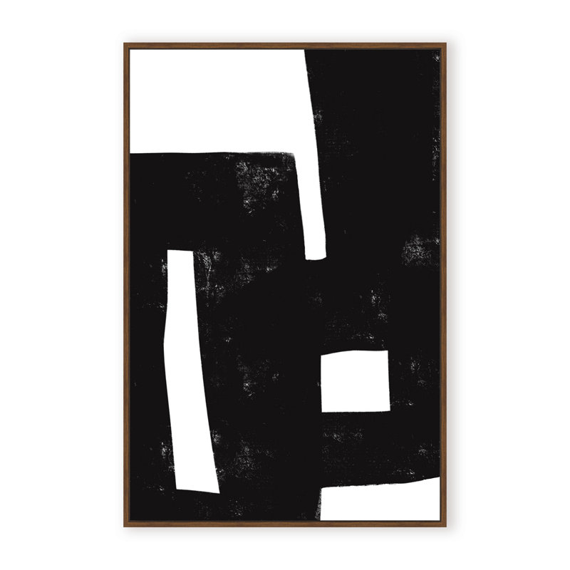 Abstract I Was Never There by  - Picture Frame Painting on Paper, 48" H x 32" W x 1.125" D, Framed Print, Black