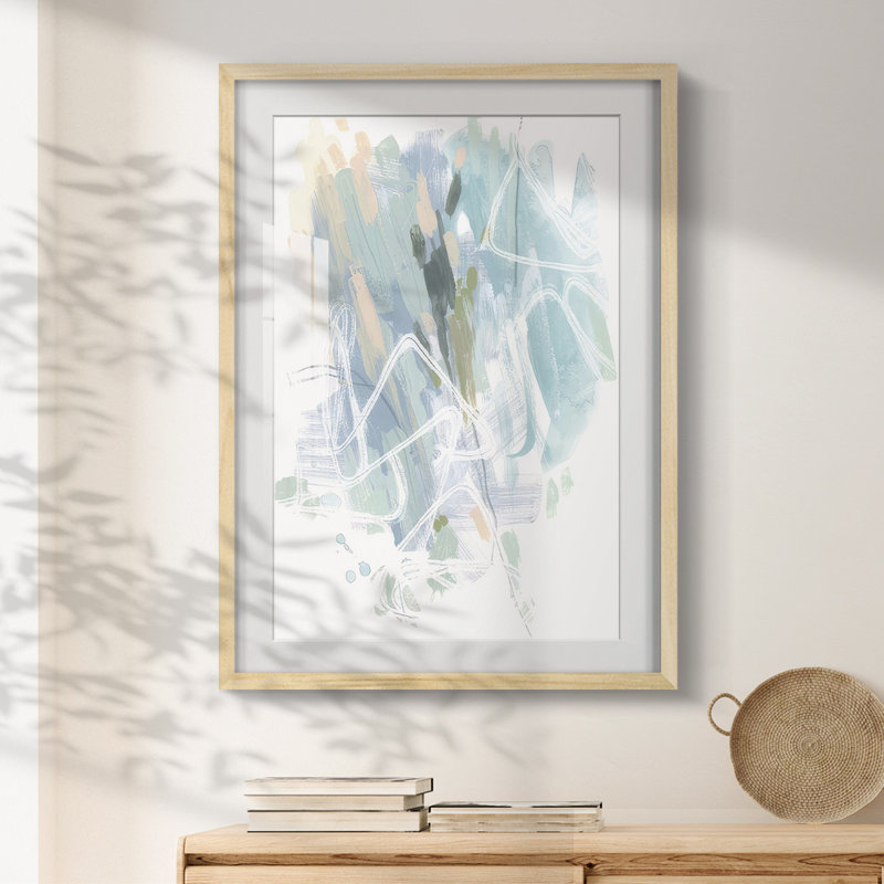 Loop Code I -Framed Print, Natural, 25.5" H x 17.5" W