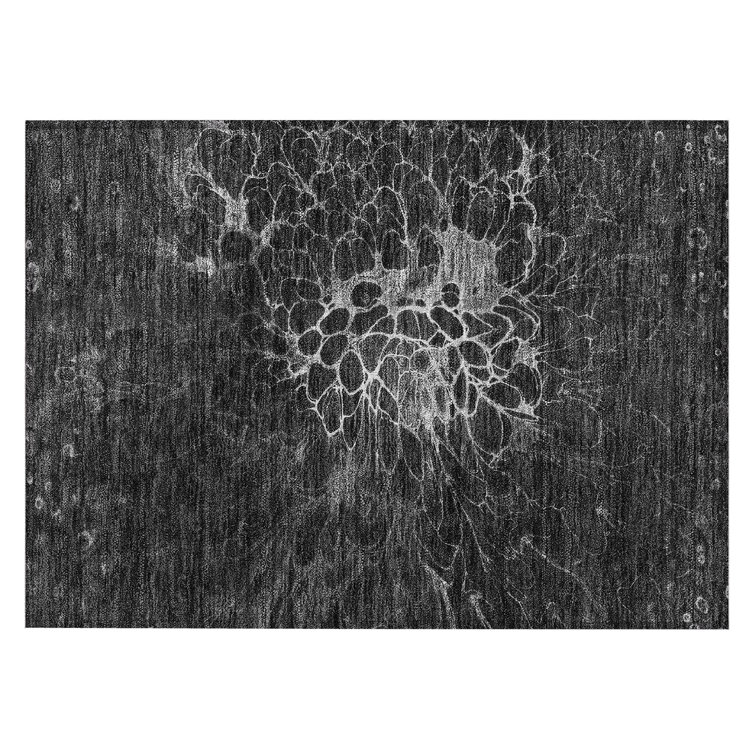 Cheire Washable Abstract Indoor / Outdoor Rug