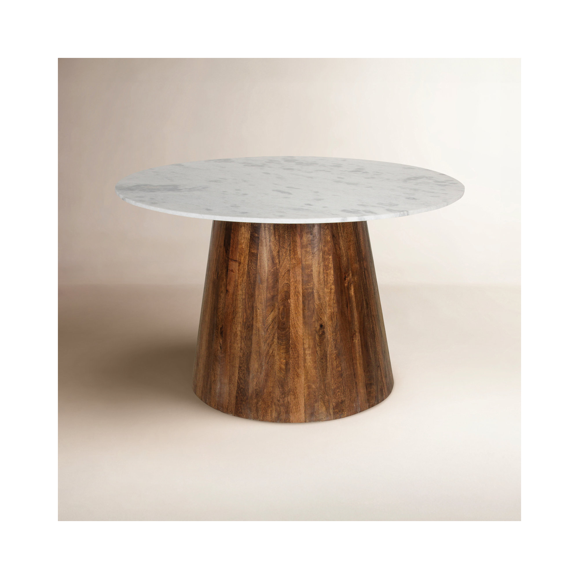 Tamia 48" Round Marble Dining Table