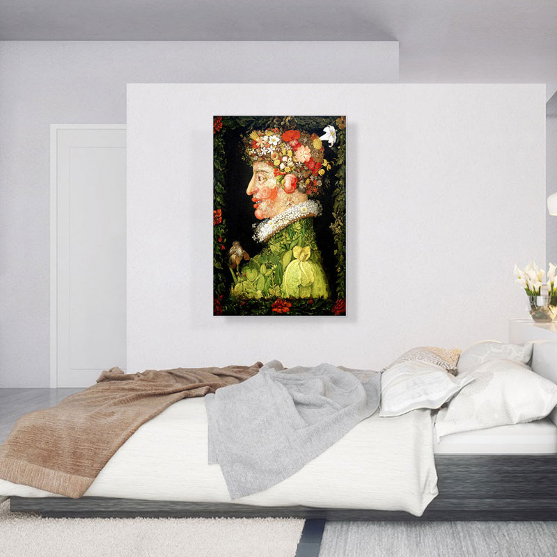 " Spring 1573 " by Giuseppe Arcimboldo, 40" H x 26" W x 0.75" D