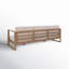 Canapé de patio en bois d'eucalyptus avec coussins l 91,5 po Cove