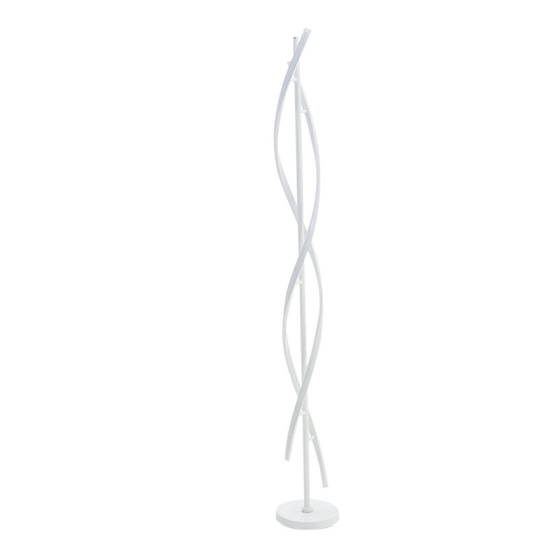 Asra Modern 60W LED Floor Lamp for Living Room, White