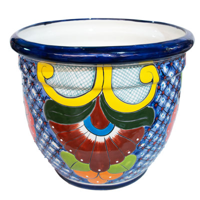 Desert Bloom Talavera Bell Planter 