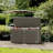 Decksplore 100 Gallons Water Resistant Resin Lockable Deck Box（Rattan weave style）-131518868