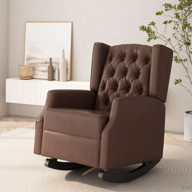 Chaise à bascule, Brun foncé
