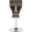 Tabouret de bar pivotant réglable en eucalyptus, conception ovale, style artistique pour îlot de cuisine