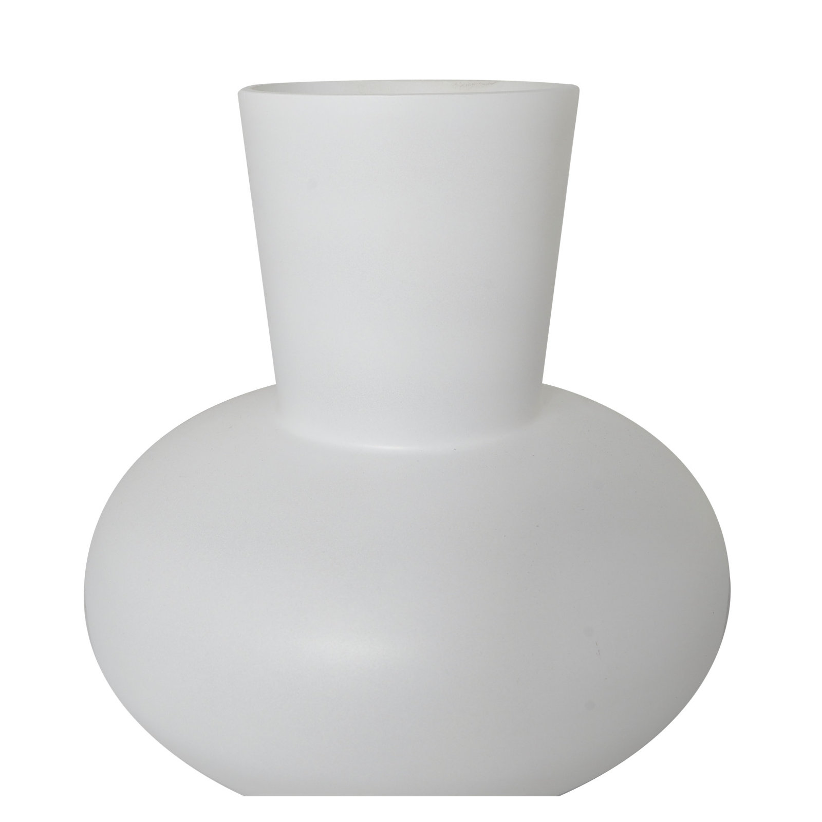 Mable Glass Table Vase, White